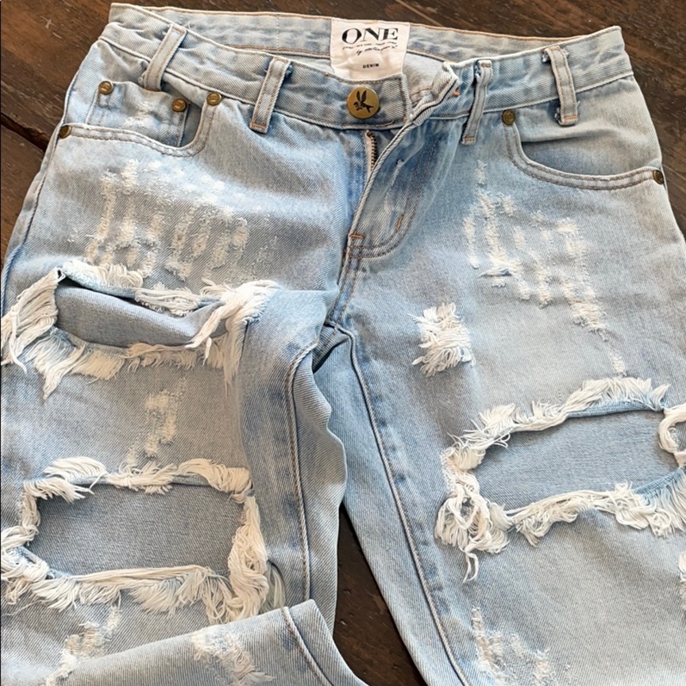 ONE Teaspoon Trashed Free Bird jeans - Picture 2 of 6